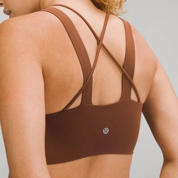 Lululemon Like a Cloud Longline Bra Brown Size 10 (No Tag, D Cup Fit) - Picture 6 of 6